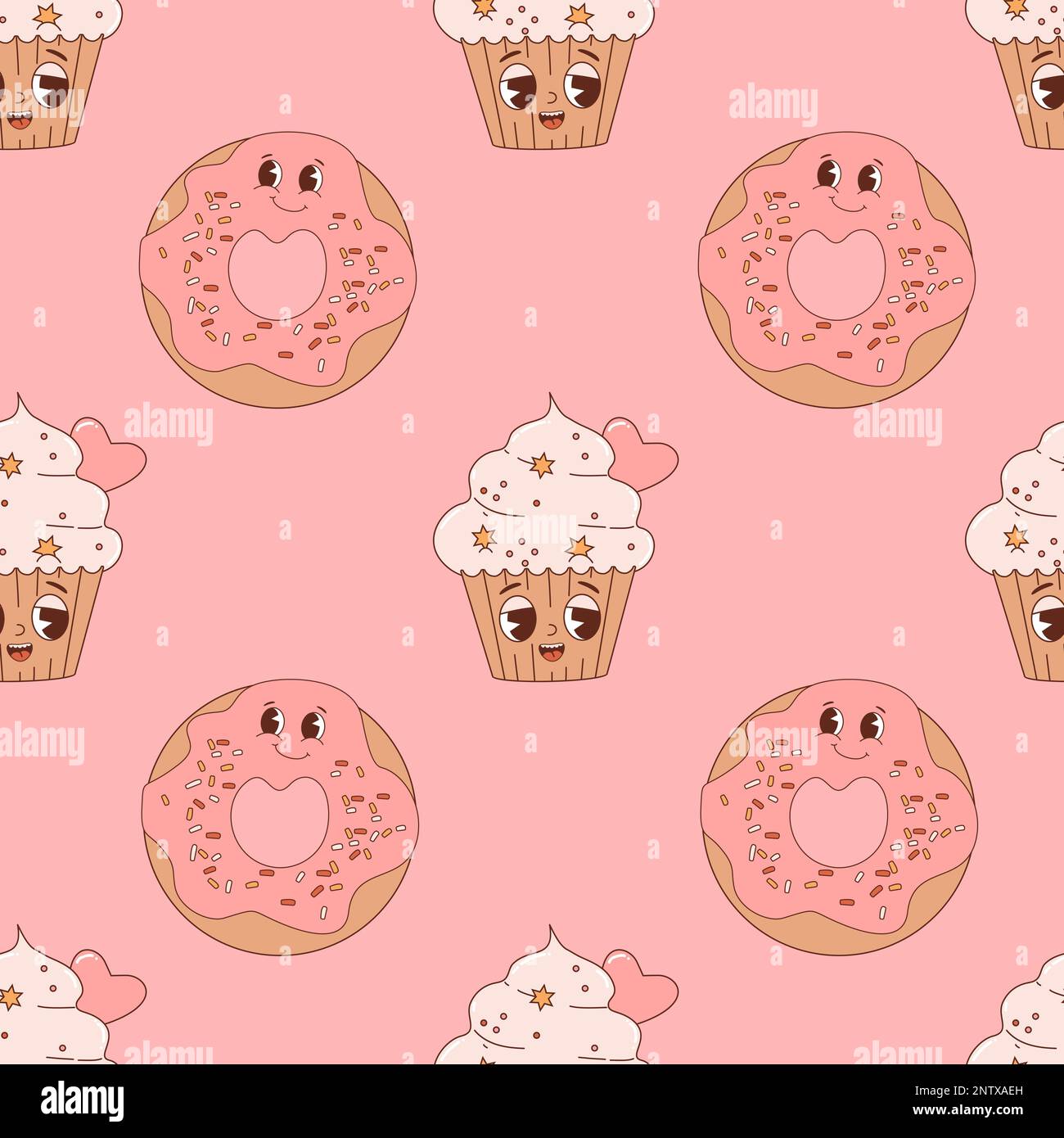 cute cartoon cupcakes wallpaper