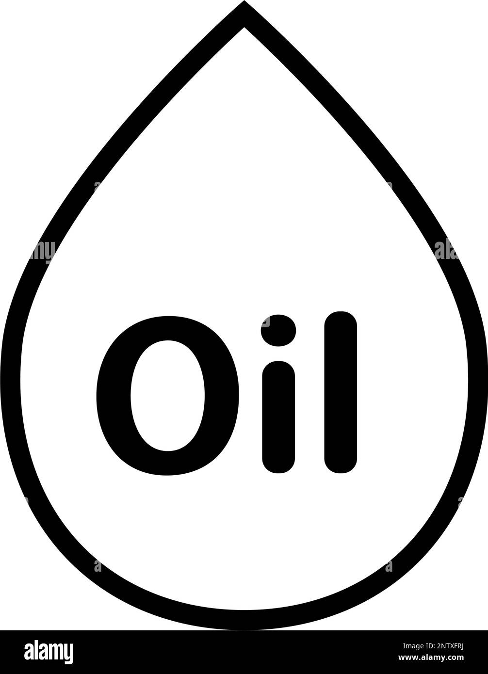 Simple oil icon. Energy. Editable vector. Stock Vector