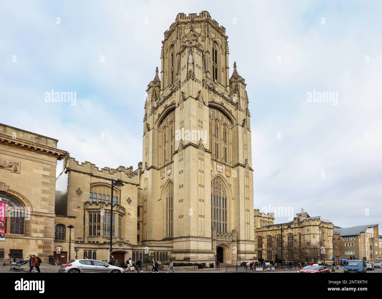 Bristol University Wills Memorial Building, Bristol, UK Stock Photo