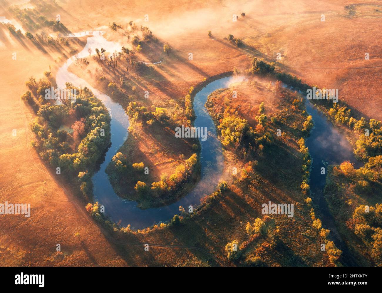 Aerial view autumn tree colors hi-res stock photography and images - Alamy
