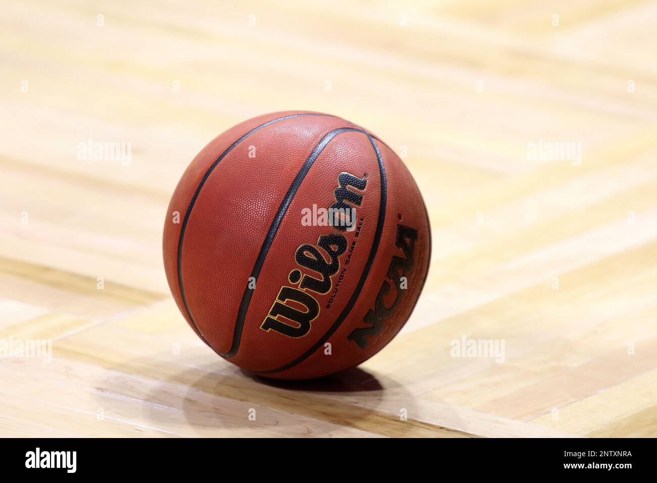 SPARTANBURG, SC FEBRUARY 14 The game ball on the court during a time