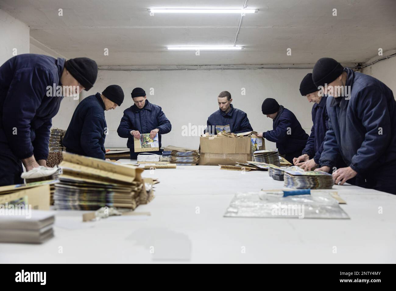 Russian prisoners of war work in the colony for example, producing