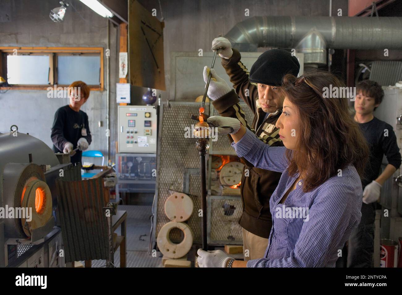 Kitaichi Glass,Glass factory,78 Sakaimachi,Otaru,Hokkaido,Japan Stock