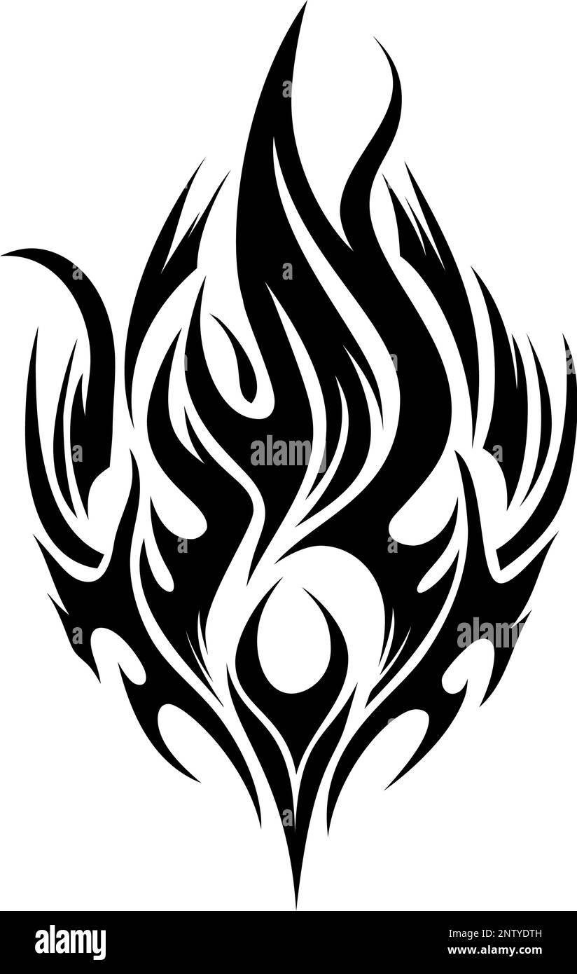 Tattoo uploaded by Derrick Keyser • Flames in Black and Gray • Tattoodo