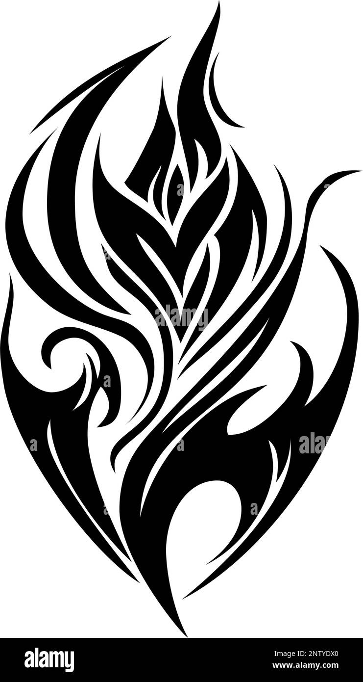 Heart Fire Tattoo Wording Forever Traditional Stock Vector (Royalty Free)  1727643163 | Shutterstock