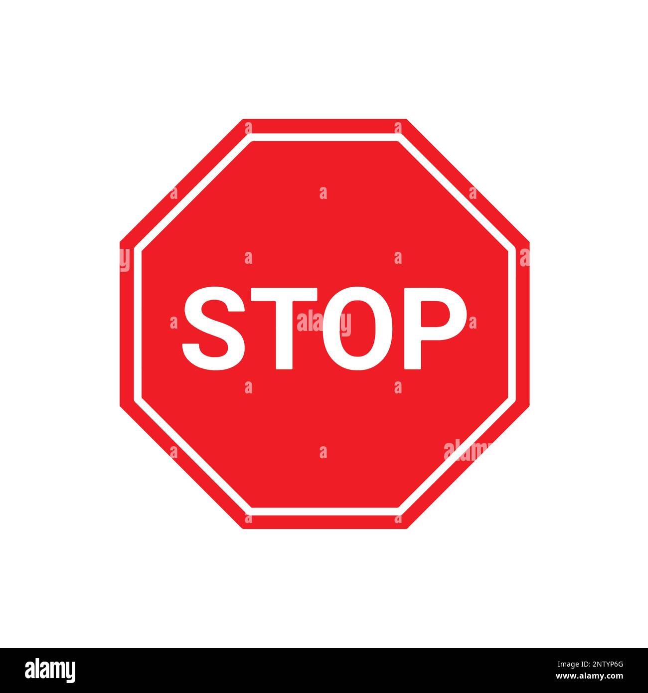 A stop sign on a white background a stop sign on a white background