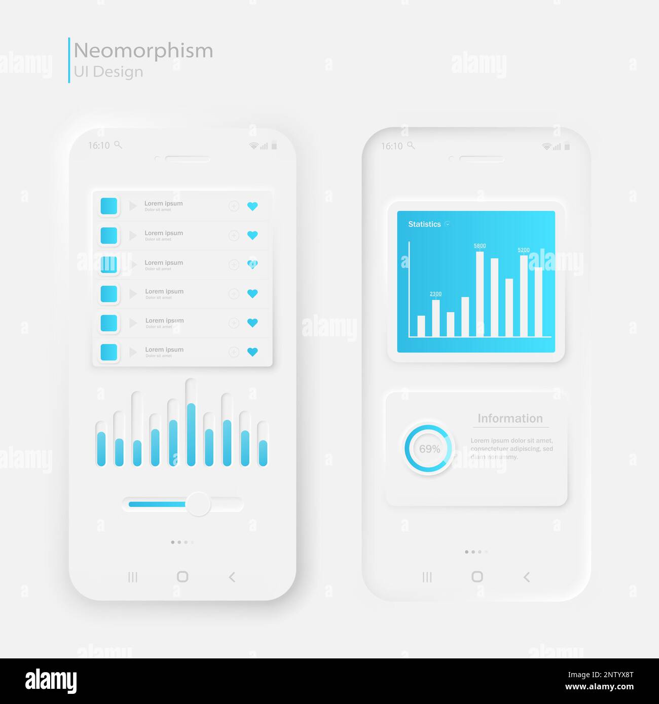 User interface elements for a mobile application. A set of user interface icons. Stock Vector