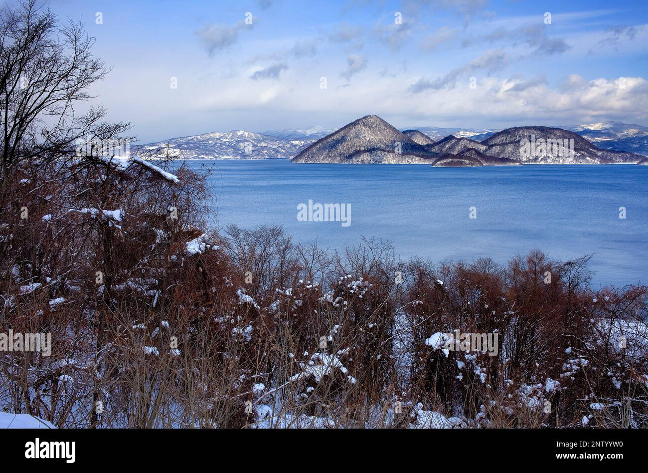 Lake Toya,Shikotsu-Toya National Park,Hokkaido,Japan Stock Photo