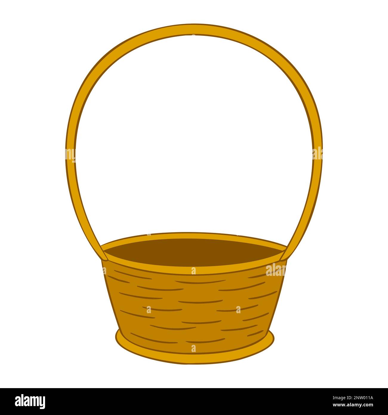 illustration of wicker basket. Decorative symbol and object Stock Vector Image & Art Alamy