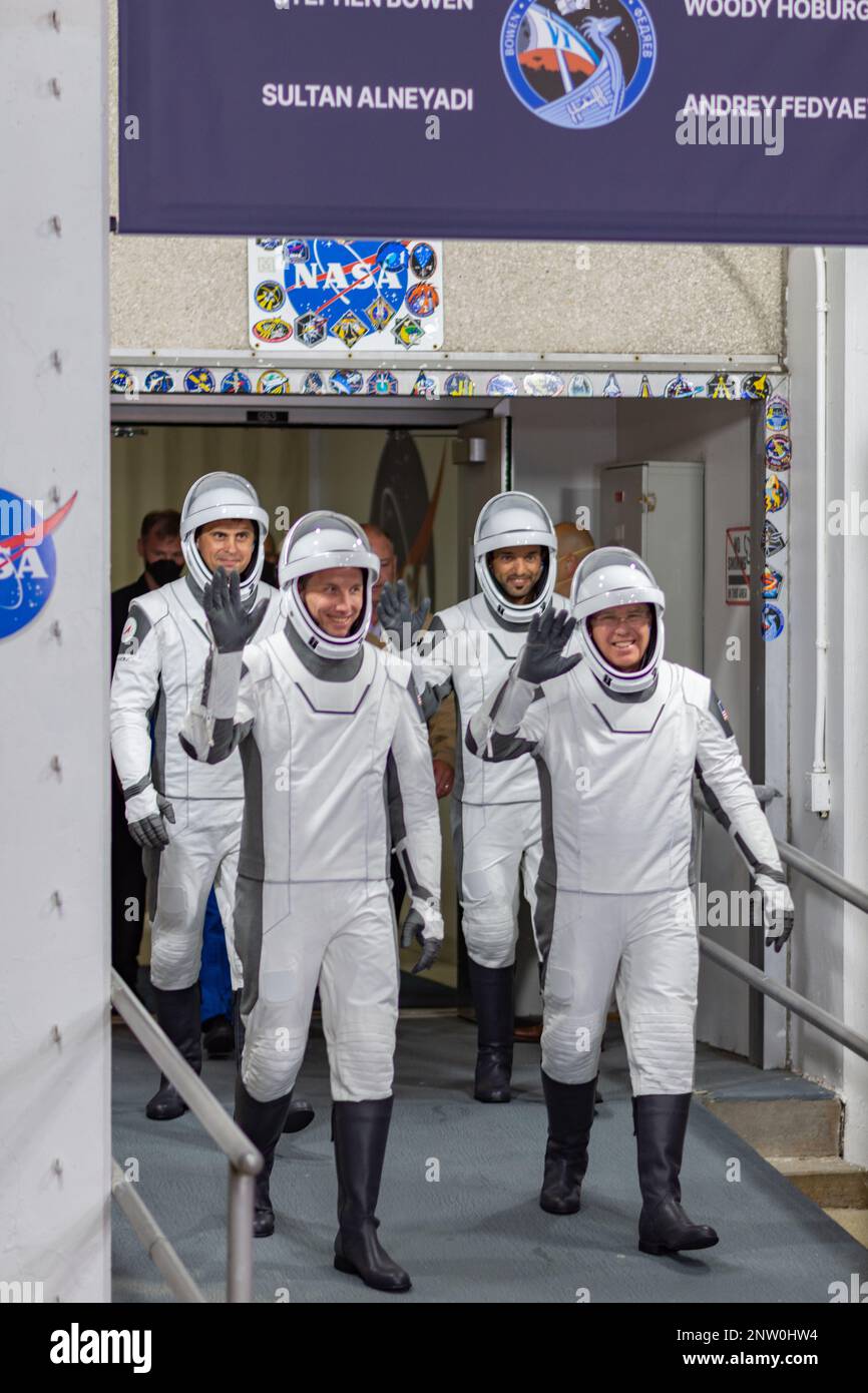 NASA Crew-6 Astronaut Walkout Event Stock Photo