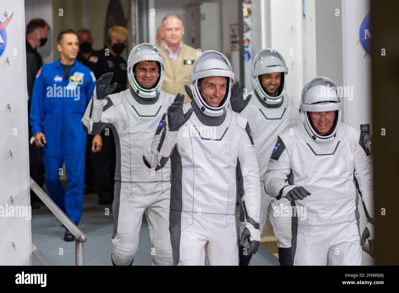 NASA Crew-6 Astronaut Walkout Stock Photo