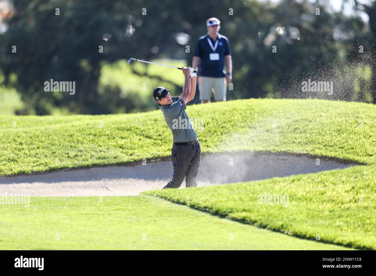 January 27, 2019 San Diego, CA..Adam Scott during final round of the ...