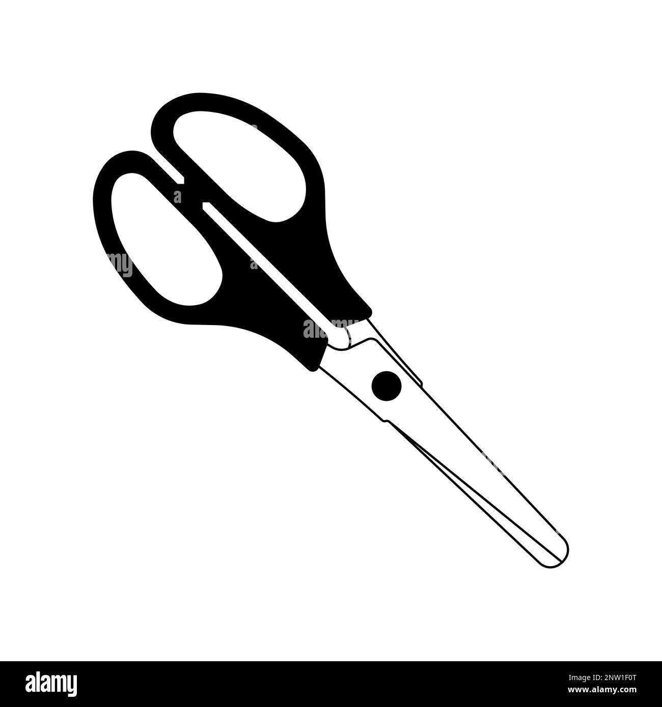 Scissors icon. Isolated cutting scissors. Pictogram of scissor. Symbol