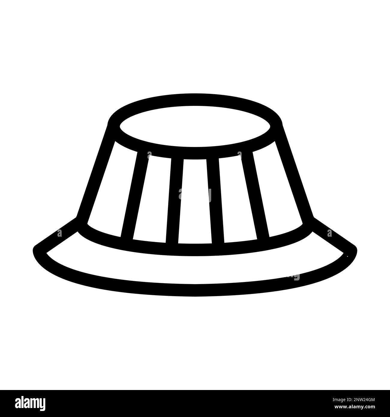 Hat Thick Line Icon Stock Photo