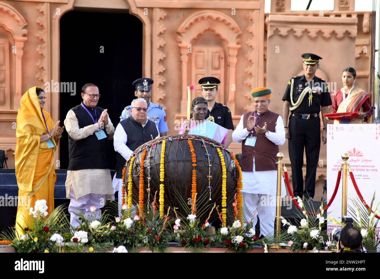 Bikaner, Rajasthan, India. 27th Feb, 2023. President of India Droupadi