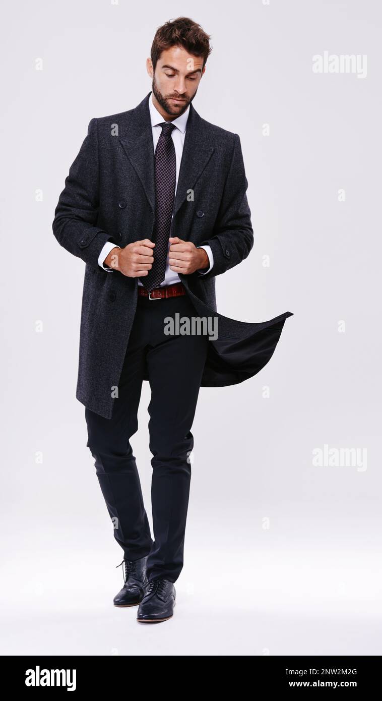 The modern businessman. Studio shot of a handsome and well-dressed young man. Stock Photo