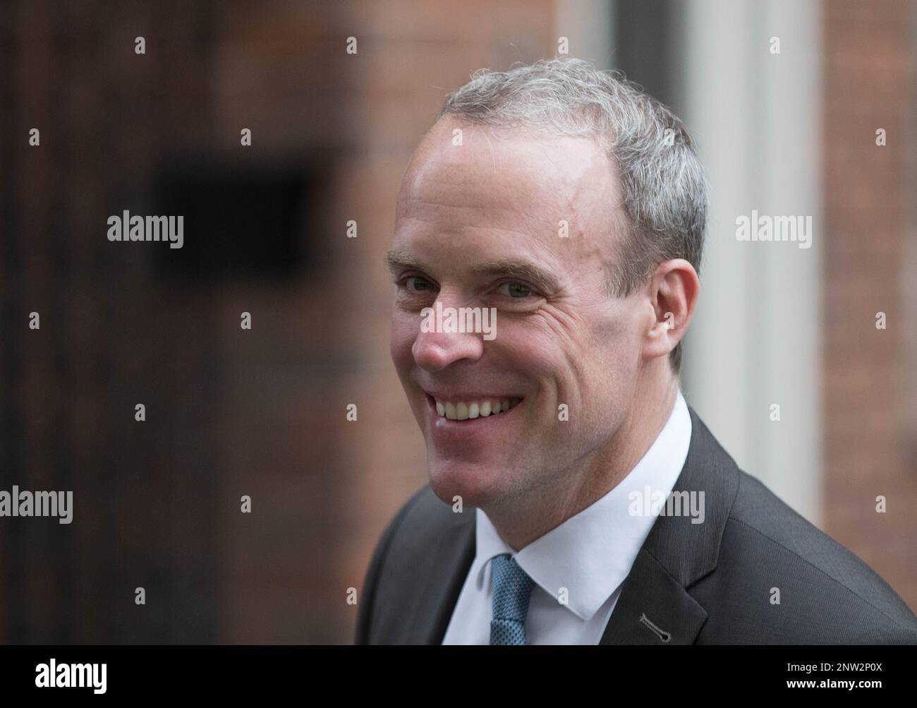 London, UK, 27th February 2023. Dominic Raab, Deputy Prime Minister and Secretary of State for Justice leaving after the Cabinet Meeting Downing Street No 10. Credit: Uwe Deffner / Alamy Live News Stock Photo