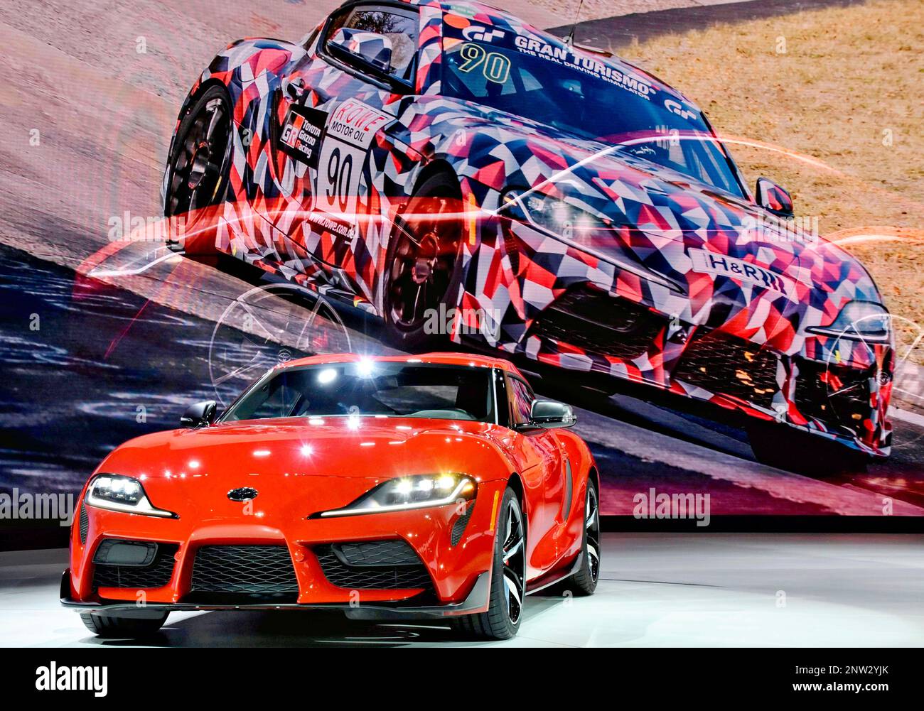 Toyota Motor Corporation unveils a new model of sports car "SUPRA ...