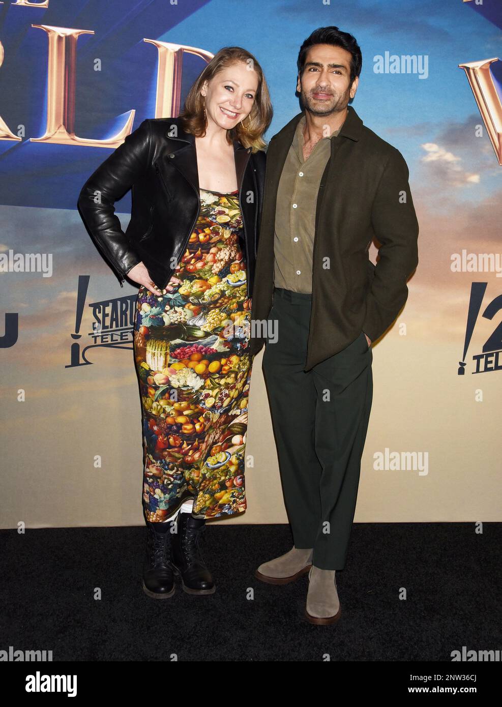 Hollywood, CA on February 27, 2023. Kumail Nanjiani and Emily V. Gordon
