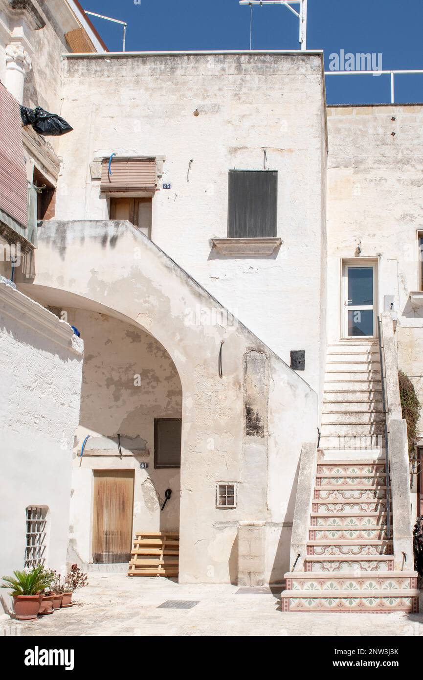 A peaceful corner in the town of Grottaglie, Italy Stock Photo Alamy