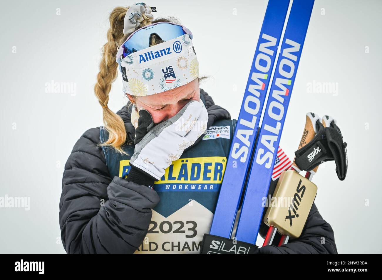 Planica, Slovenia. 28th Feb, 2023.   during the women’s 10-K freestyle race at the 2023 FIS World Nordic Ski Championships in Planica, Slovenia. Stock Photo