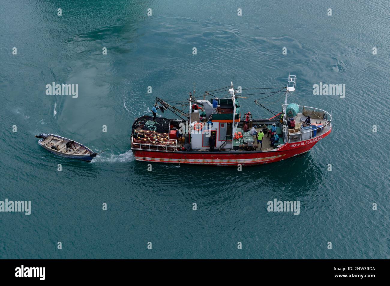 Crew from commercial fishing vessel hi-res stock photography and