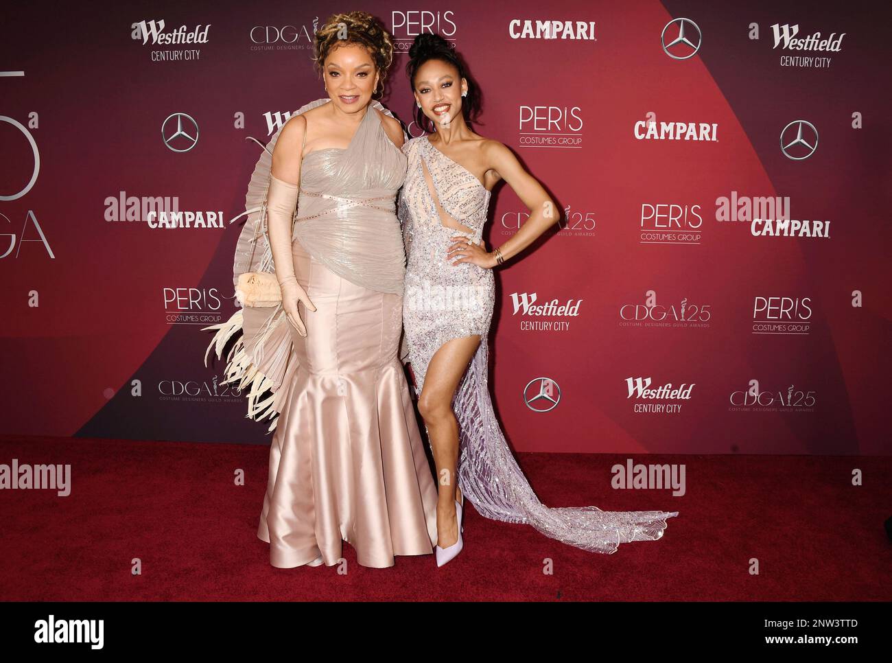 Los Angeles, California, USA. 27th Feb, 2023. (L-R) Ruth E. Carter and D'on Lauren Edwards attend the 25th Annual Costume Designers Guild Awards at the Fairmont Century Plaza on February 27, 2023 in Los Angeles, California. Credit: Jeffrey Mayer/Jtm Photos/Media Punch/Alamy Live News Stock Photo
