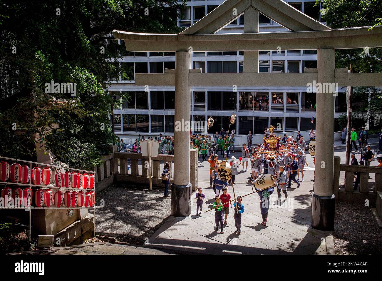 Sanno Matsuri, in  HieJinja shrine, Nagata-cho.Tokyo city, Japan, Asia Stock Photo