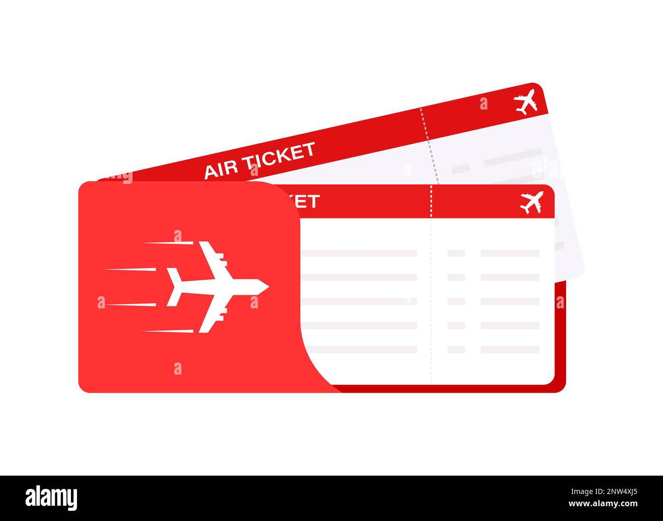 Airline ticket. Travel Boarding pass ticket template Stock Vector