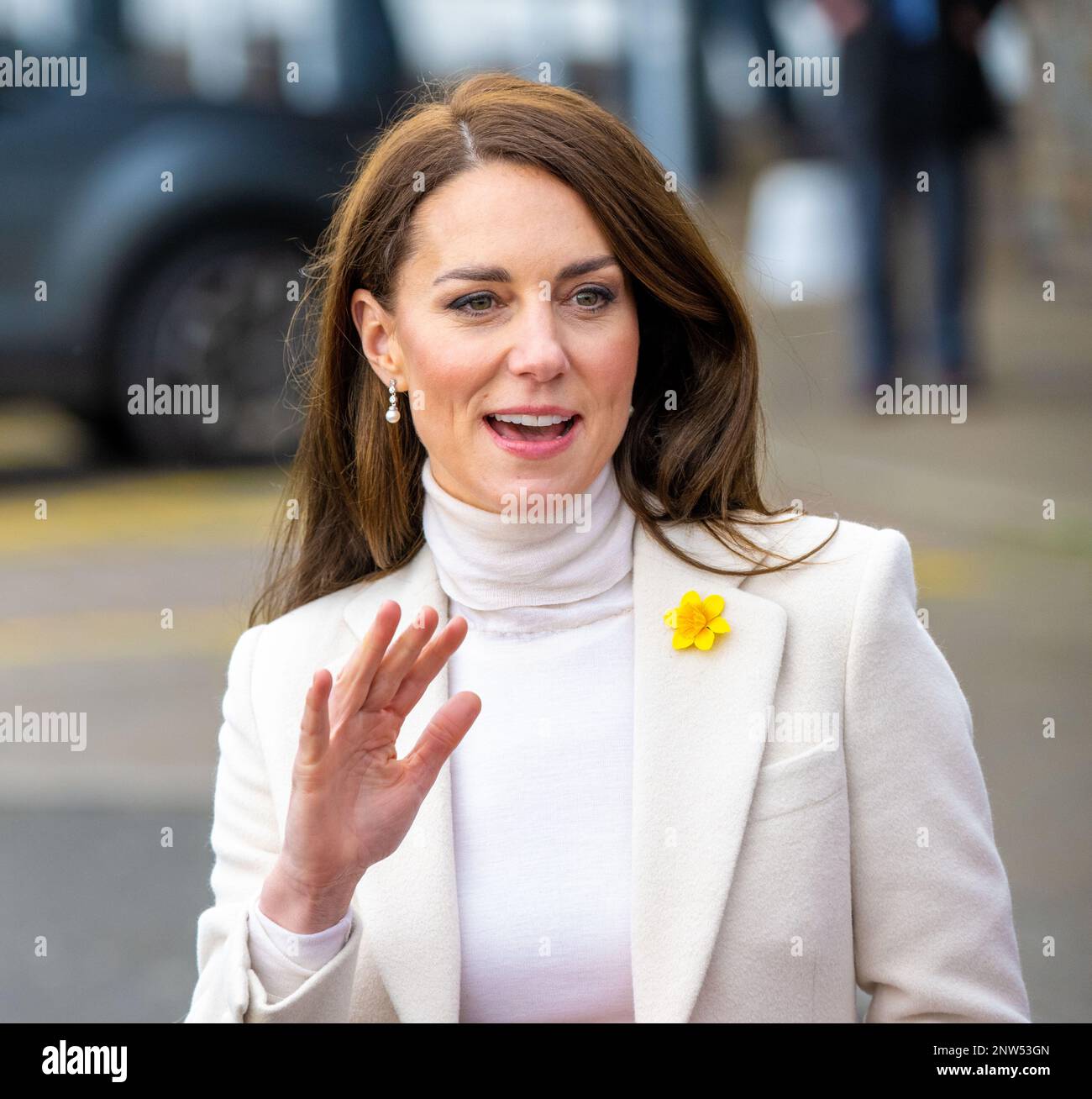 Port Talbot, UK - 28 Feb 2023, Catherine, Kate Middleton, Princess of ...