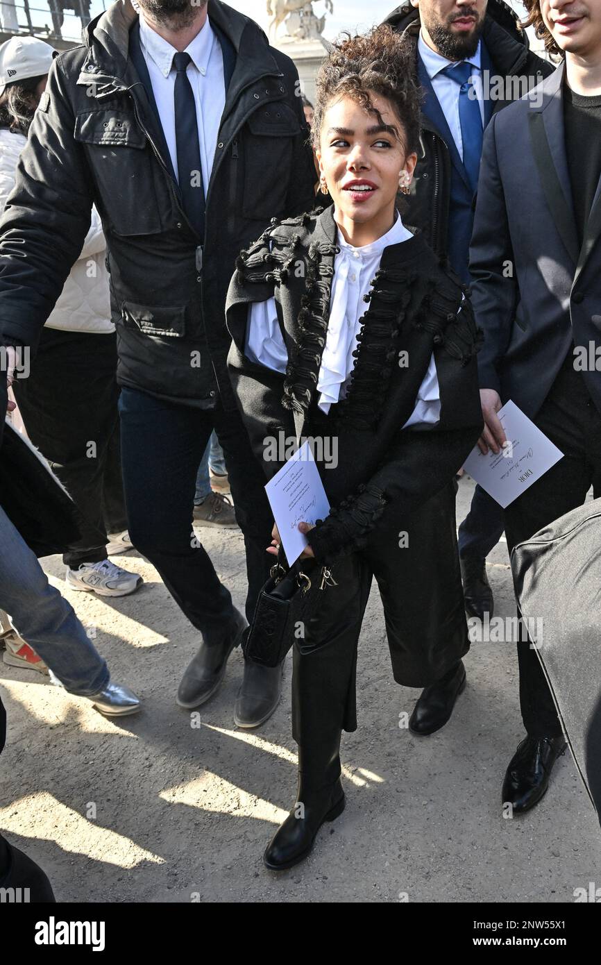 Paris, France February 28, 2023. Antonia Gentry arriving at Dior show during Fashion Week in Paris, France on February 28, 2023. Photo by Julien Reynaud/APS-Medias/ABACAPRESS.COM Stock Photo