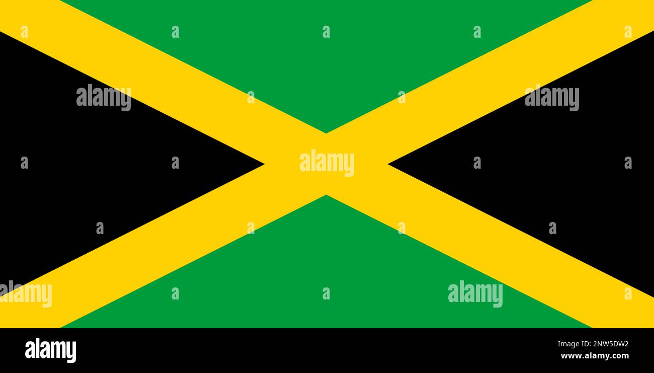 National flag of Jamaica Stock Photo Alamy