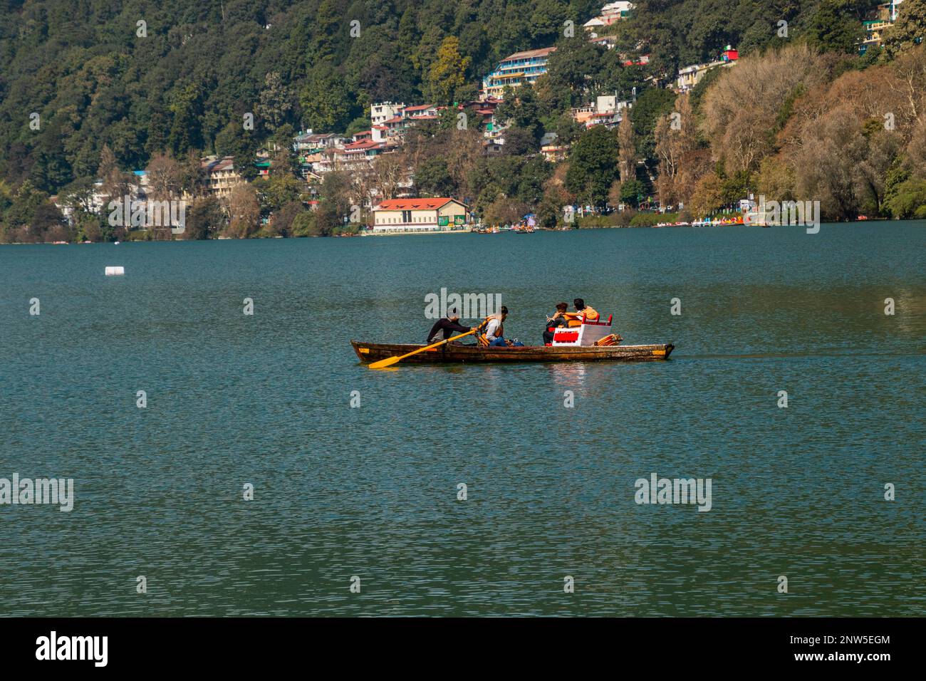 Nainital lake in the autumn months Stock Photo