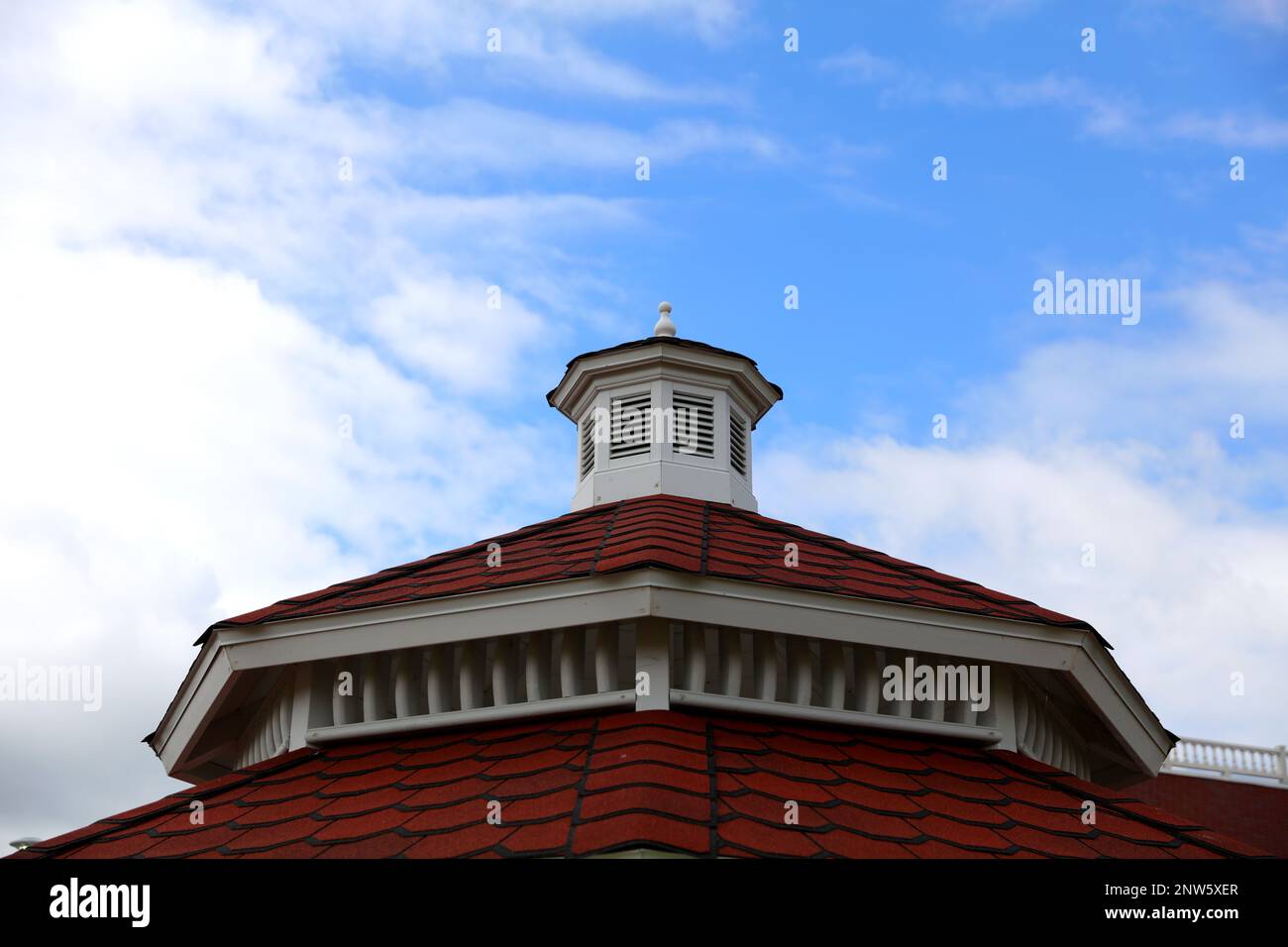 Gazebo against the blue sky Stock Photo - Alamy