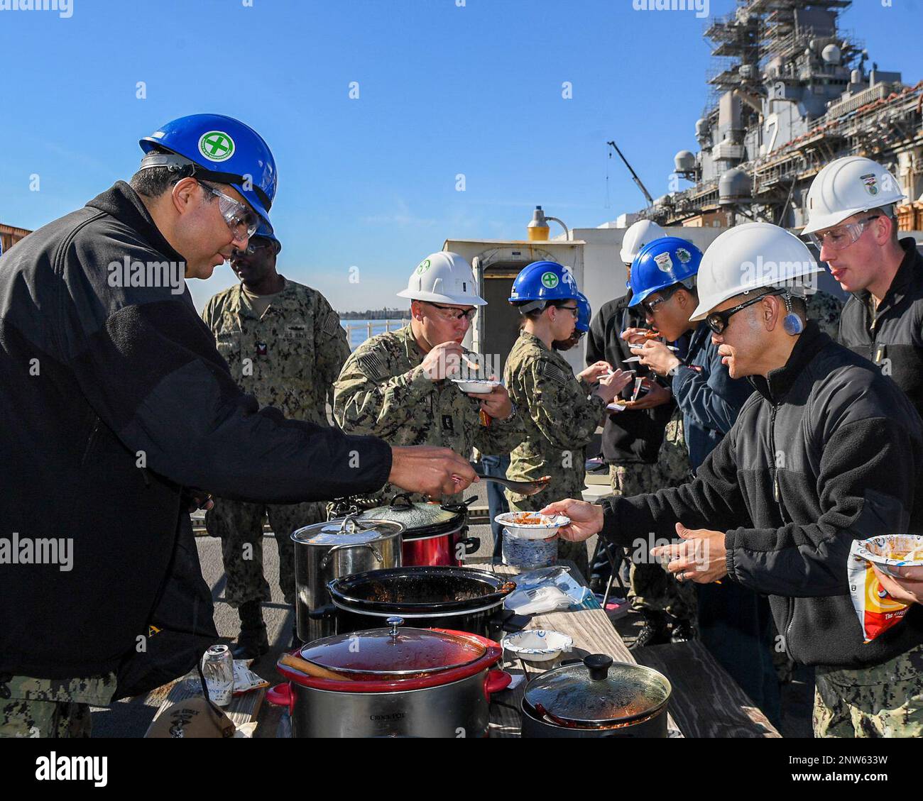 SAN DIEGO (Jan. 25, 2023) Sailors assigned to amphibious assault ship