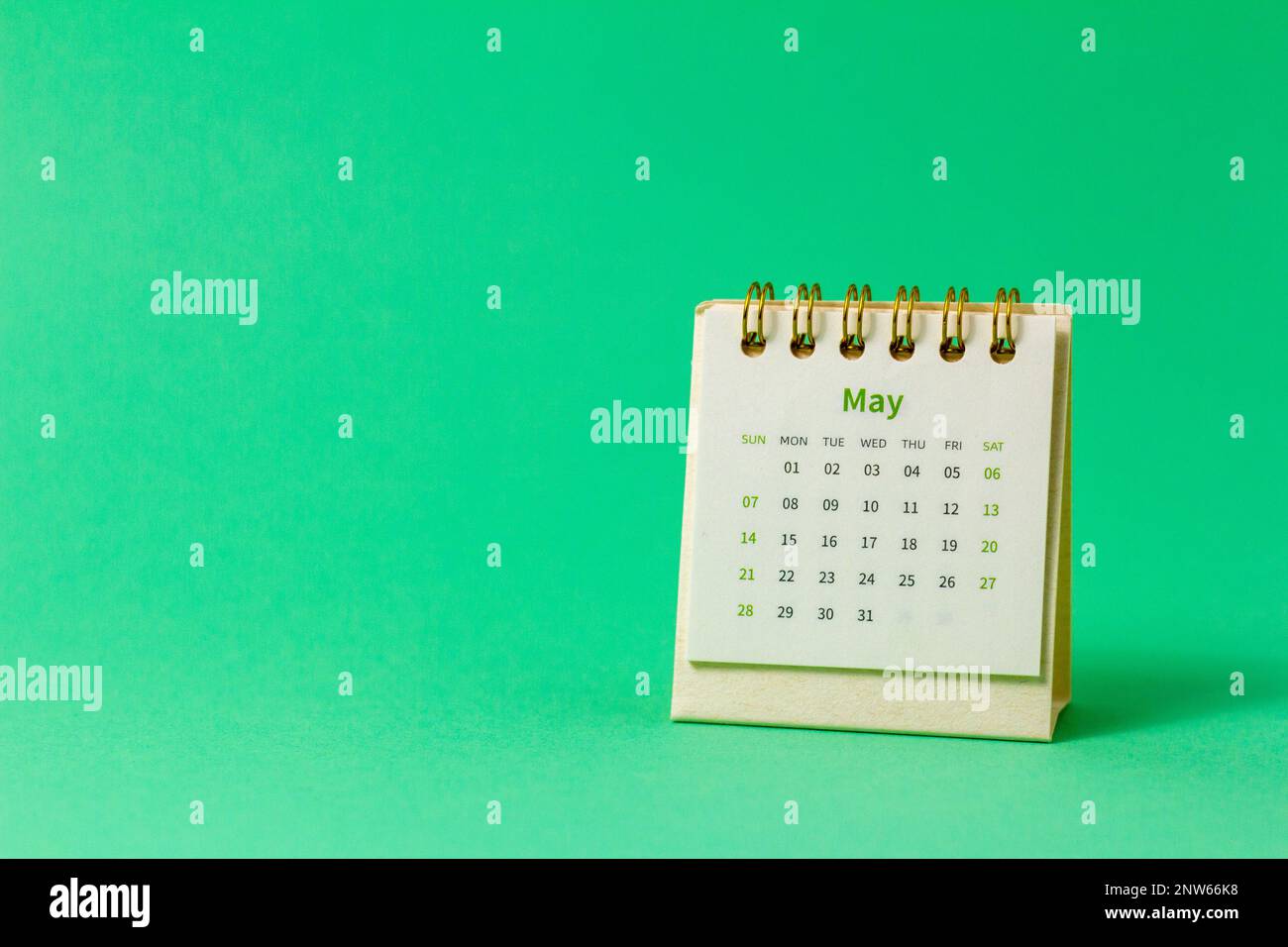 desktop-calendar-for-may-2023-on-a-green-background-stock-photo-alamy