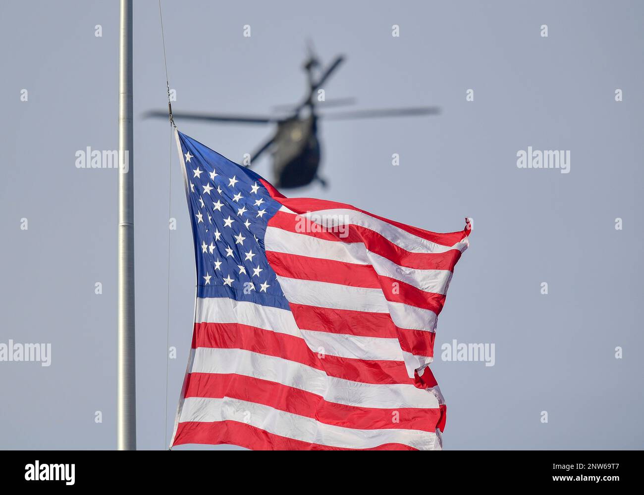 Army military helicopters during opening ceremonies at the Lockheed ...