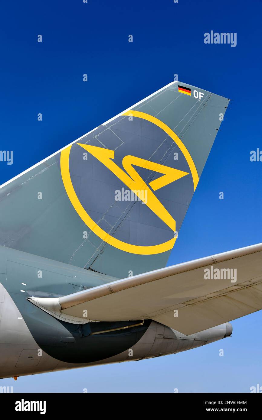 Condor, Airline, Aircraft, rear, empennage, elevator, rudder, wing