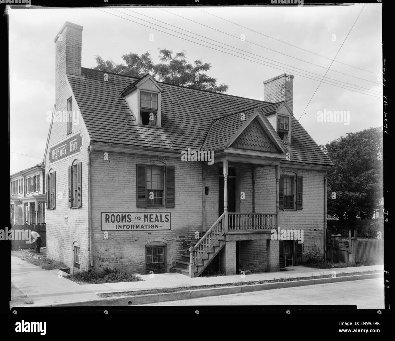 Brick House, Princess Anne Street, Fredericksburg, Virginia. Carnegie