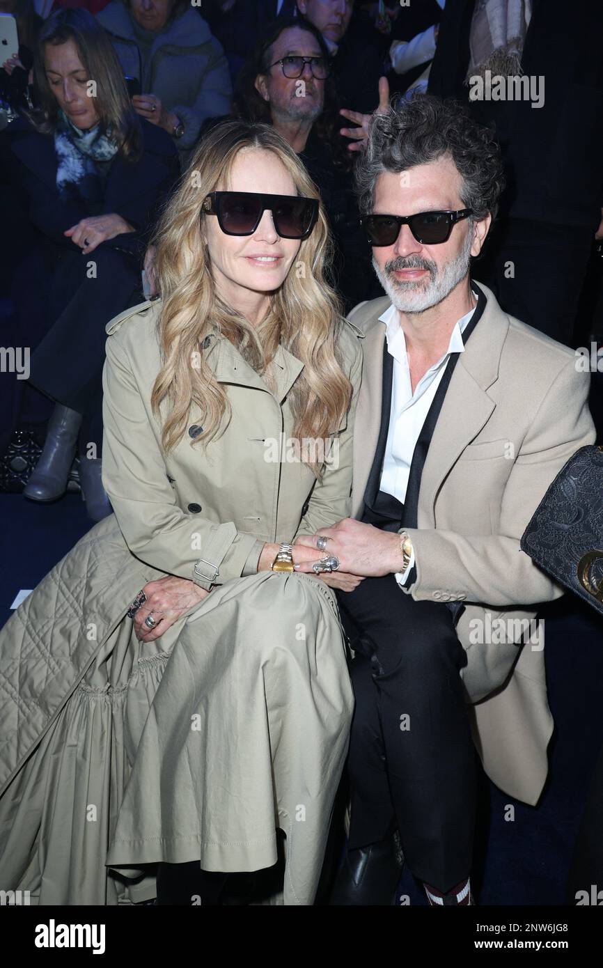 Elle Macpherson and Doyle Bramhall II attends the Dior Womenswear Fall ...