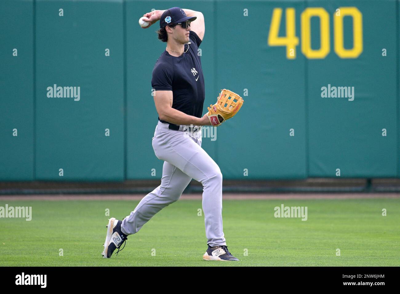 New York Yankees outfielder Spencer Jones (50) during a spring