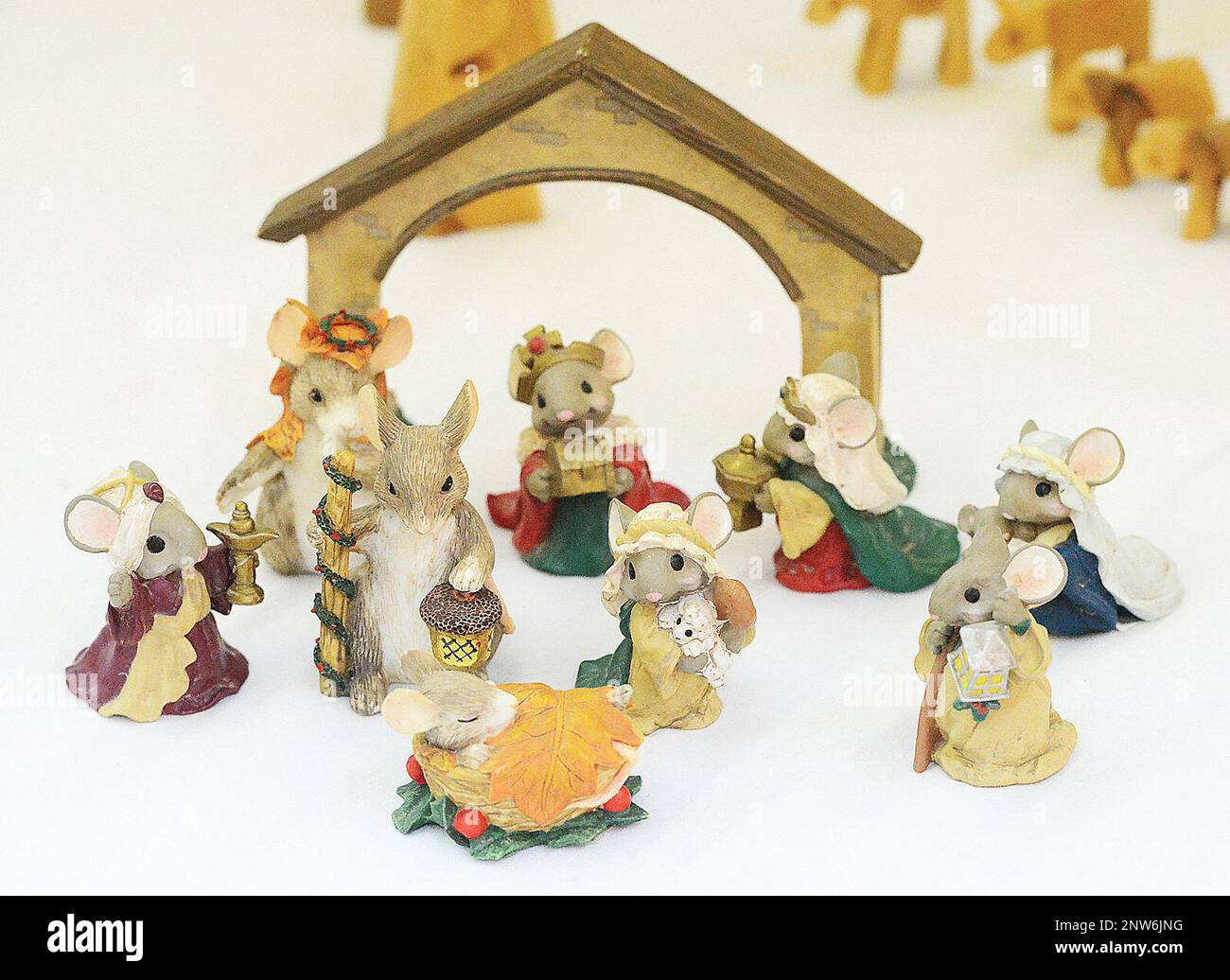 Mice make up this nativity scene. (Randy Hoeft/Yuma Sun via AP Stock ...