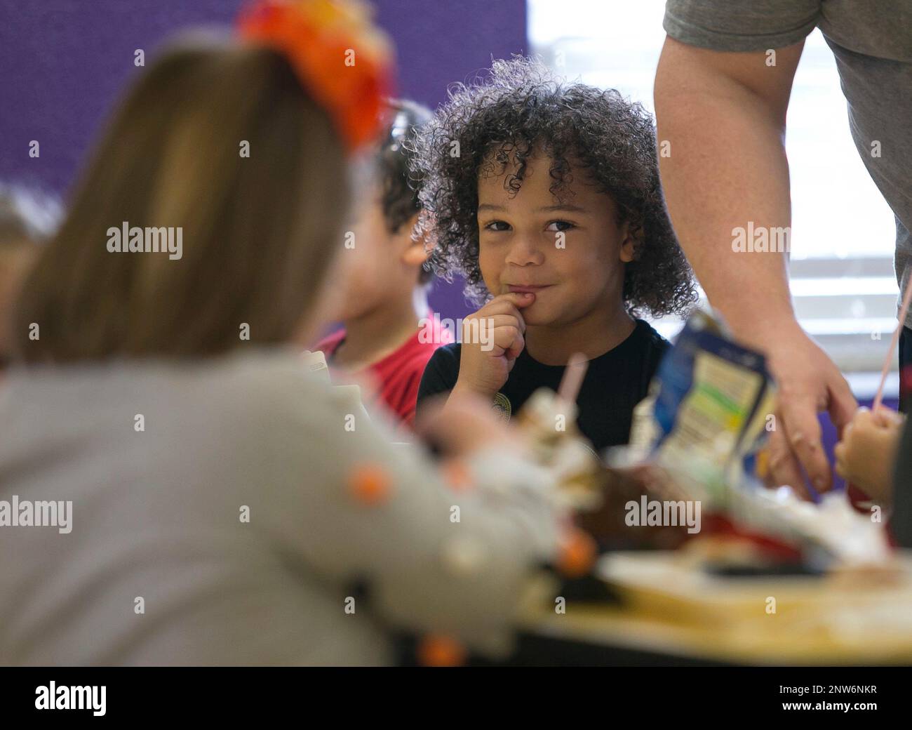 Kids eat lunch at Lone Oak Elementary School on Monday, October 29, 2018 in Paducah, Kentucky