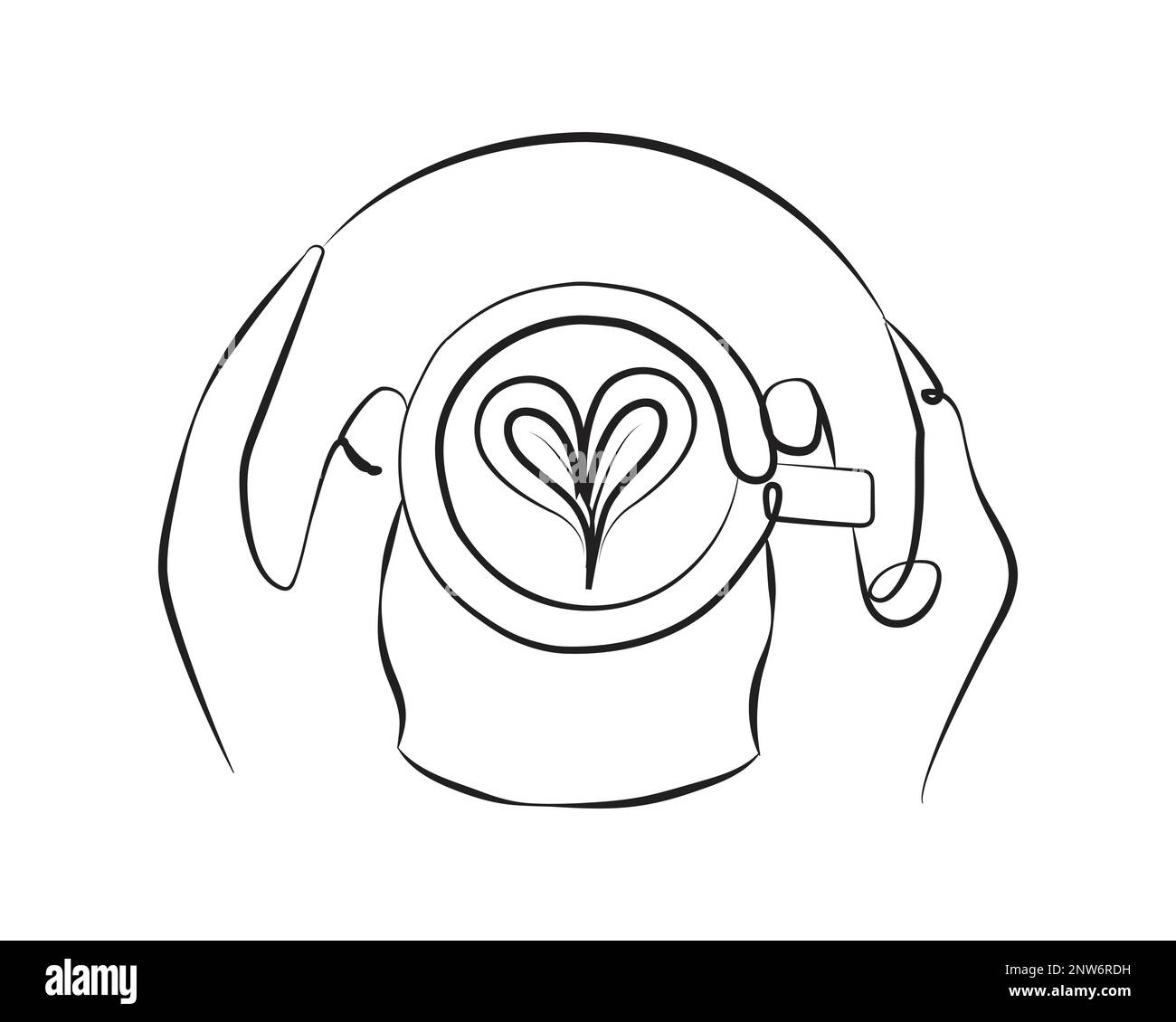 Latte Stock Vector Images - Alamy