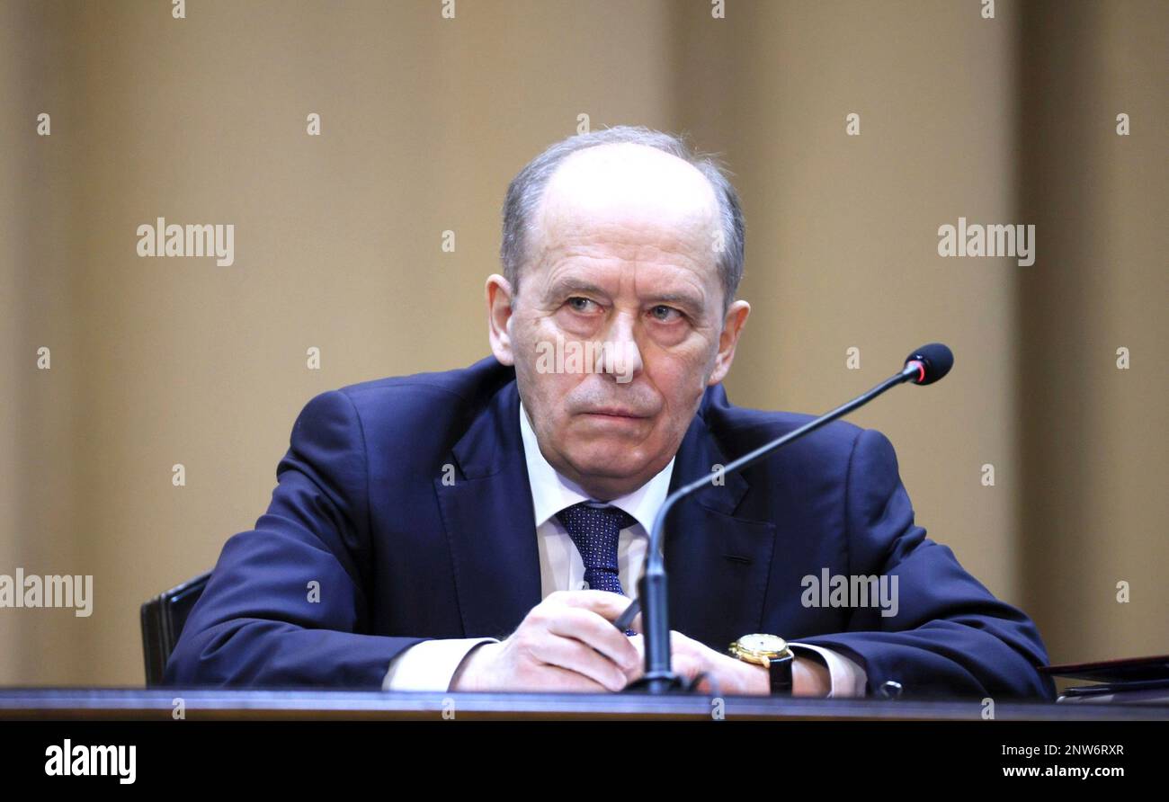 Moscow, Russia. 28th Feb, 2023. Russian FSB Director Alexander ...
