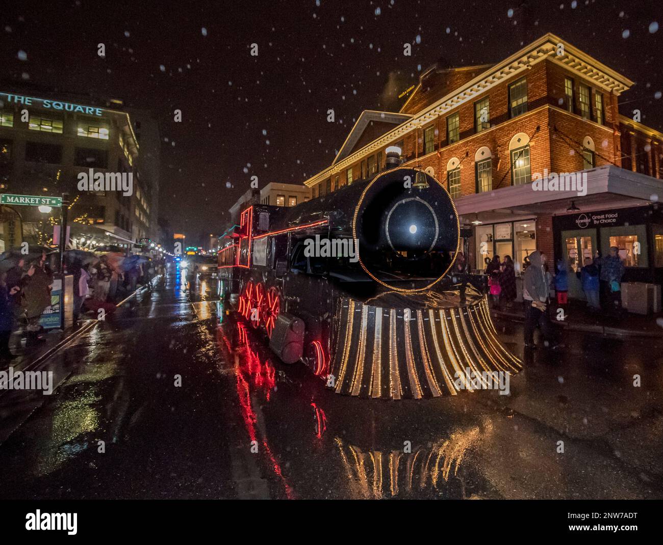 The Polar Express makes it's last stop on the Roanoke City Farmer's