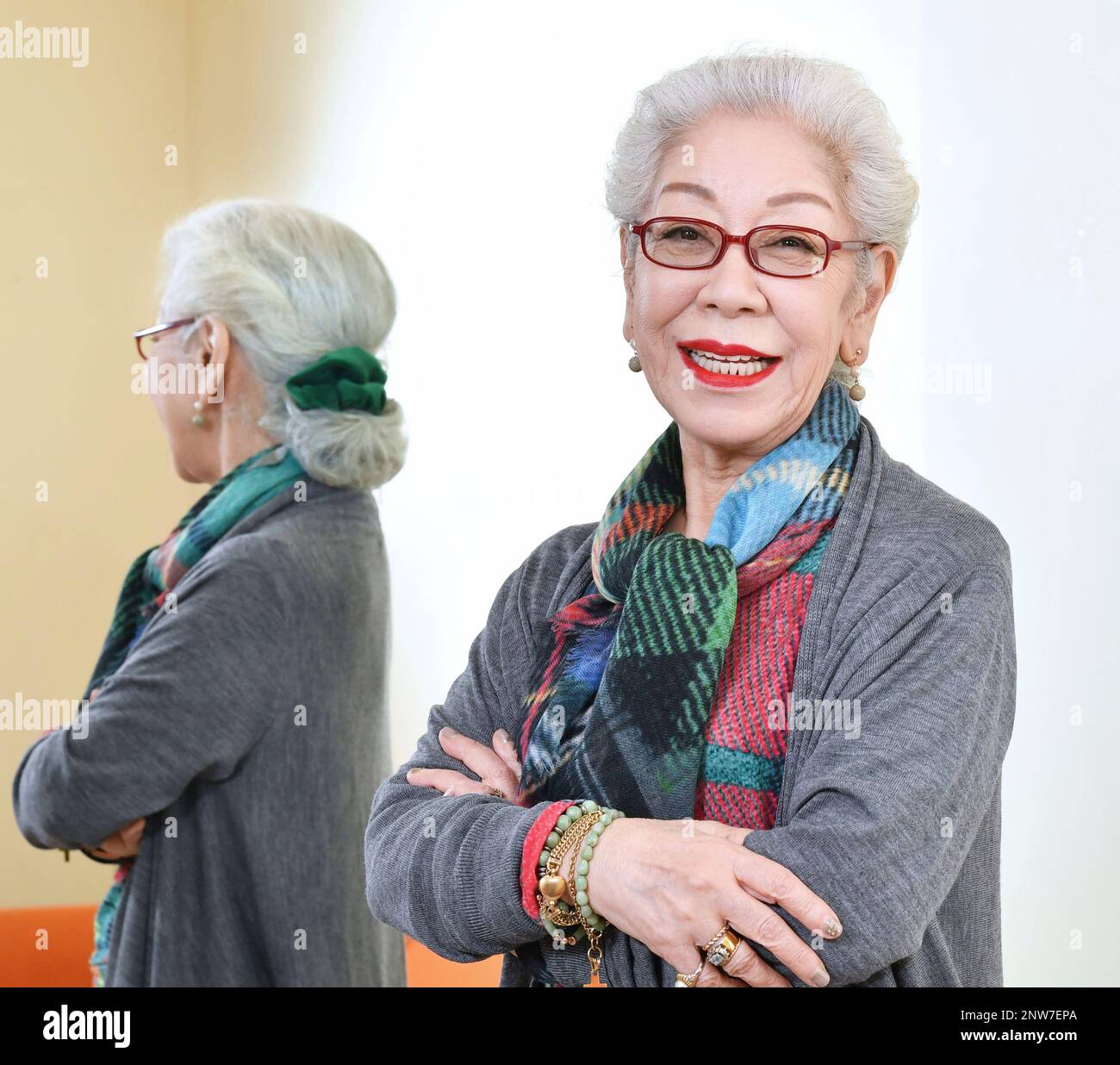 Japanese fashion designer Yuki Torii poses for photo in Tokyo on 
