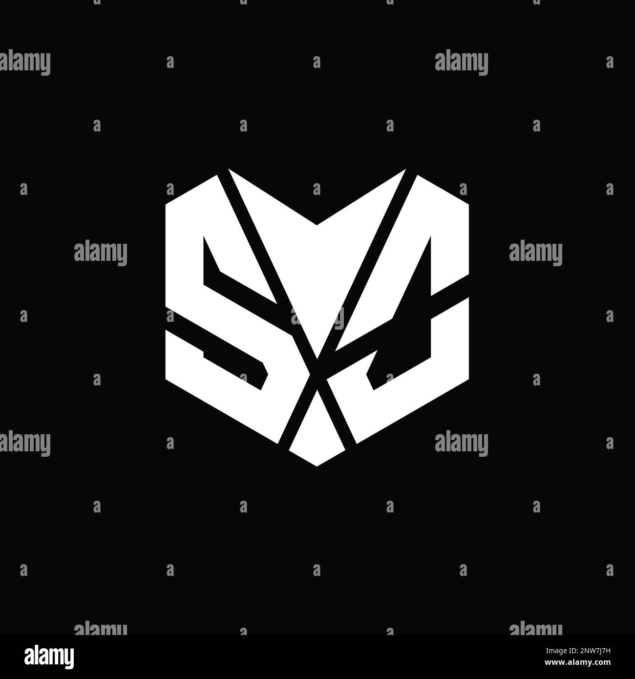 SO Logo monogram abstract hexagon shape vector images design template ...