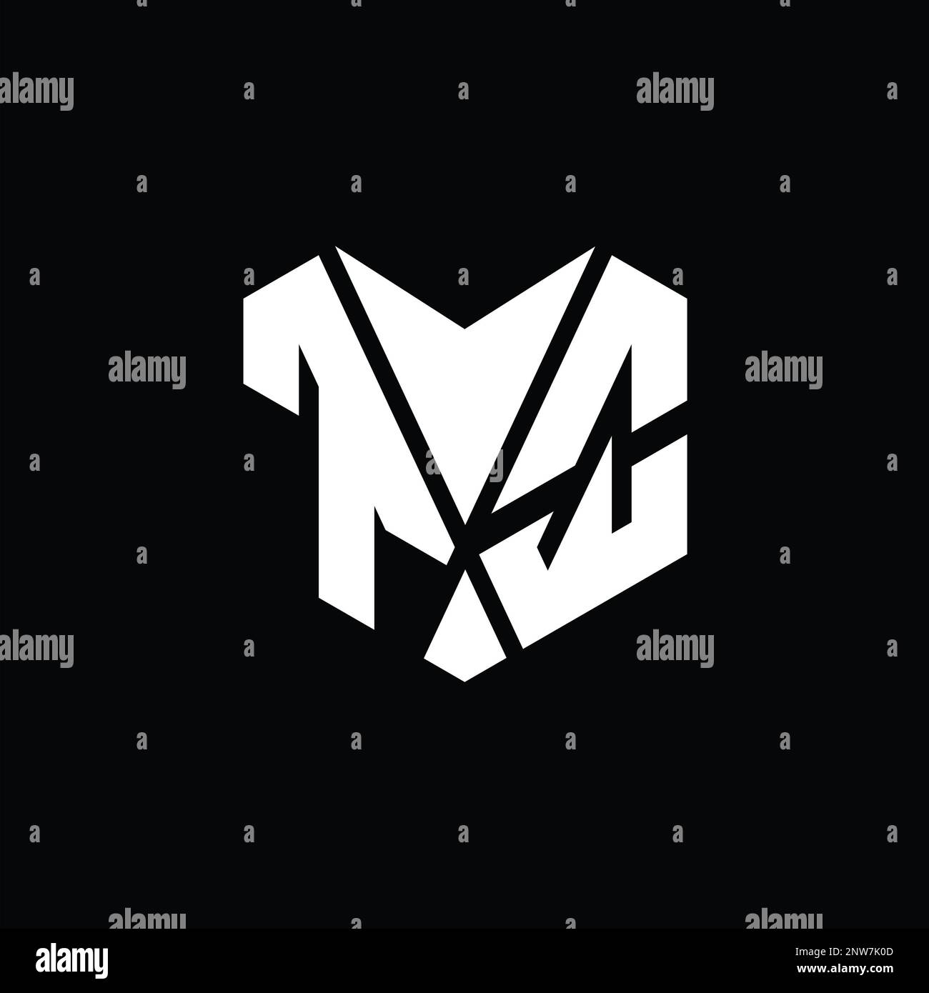 TQ Logo monogram abstract hexagon shape vector images design template ...