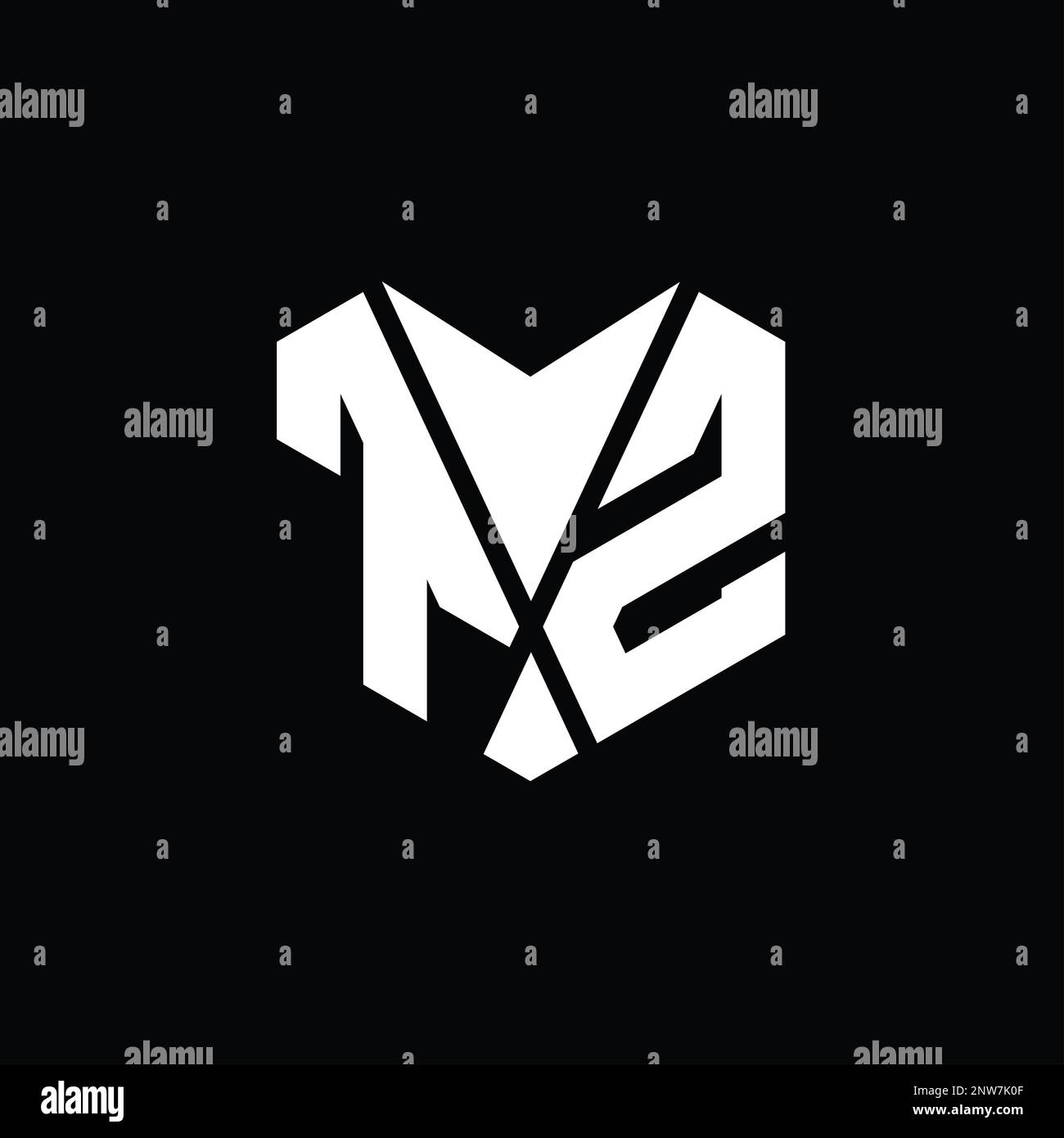 TZ Logo monogram abstract hexagon shape vector images design template ...